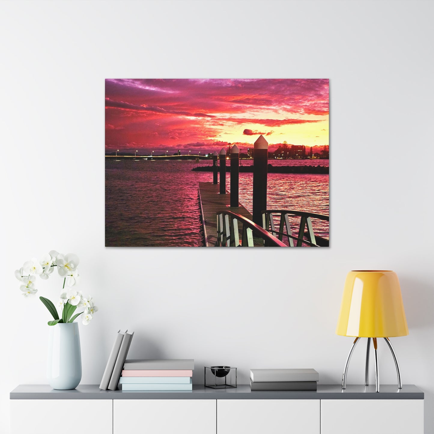 Forster Pier Sunset Canvas Print