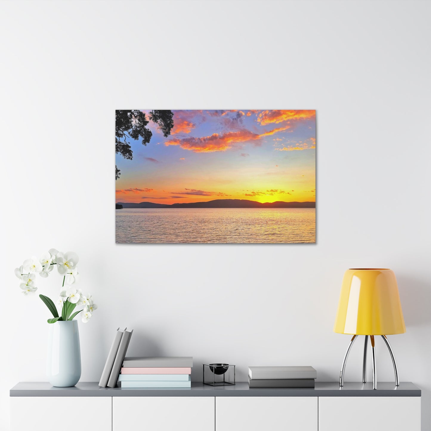 Sunset Lake Canvas Print