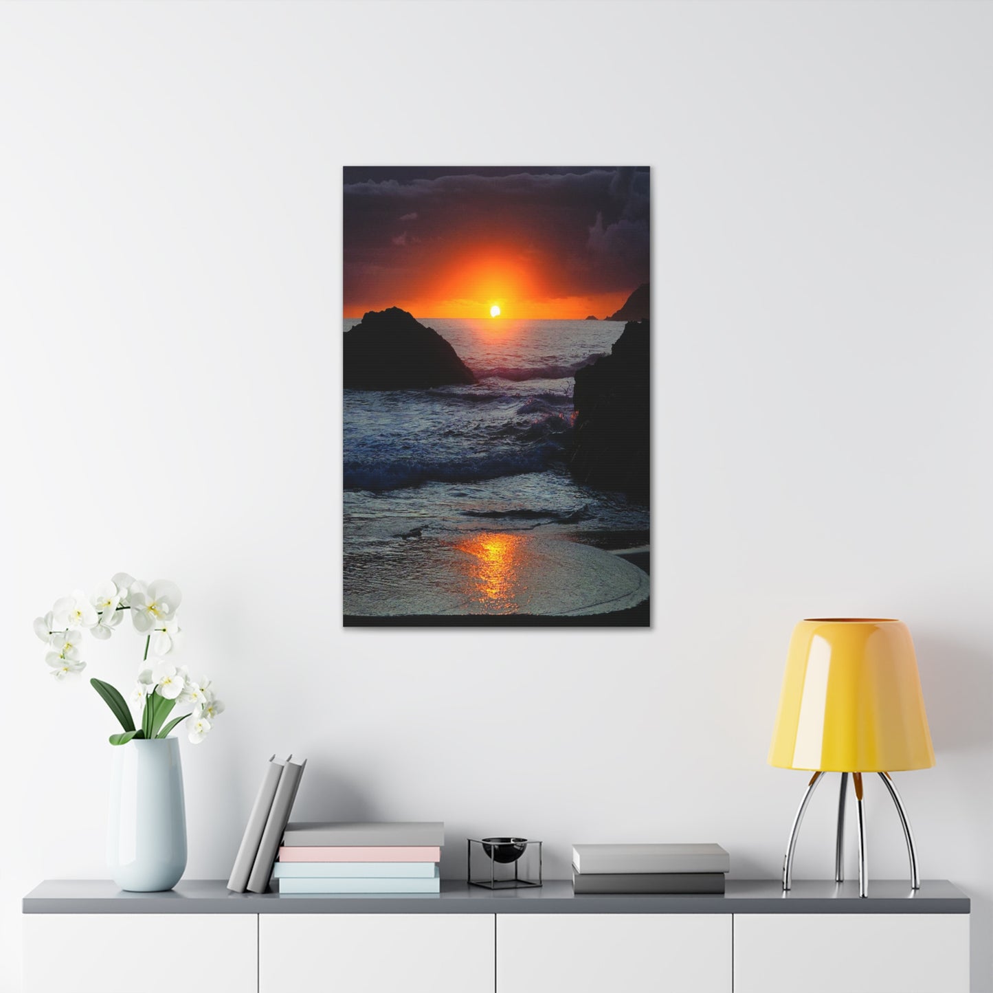 Dark Sunrise Canvas Print