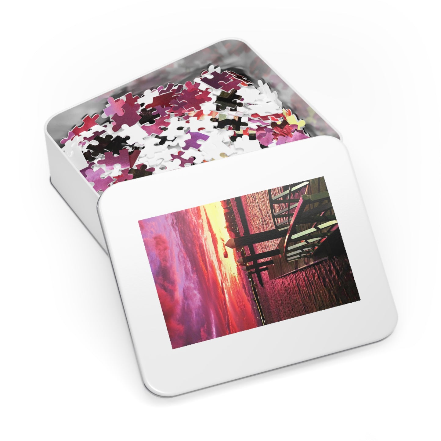 Forster Pier Sunset Jigsaw Puzzle