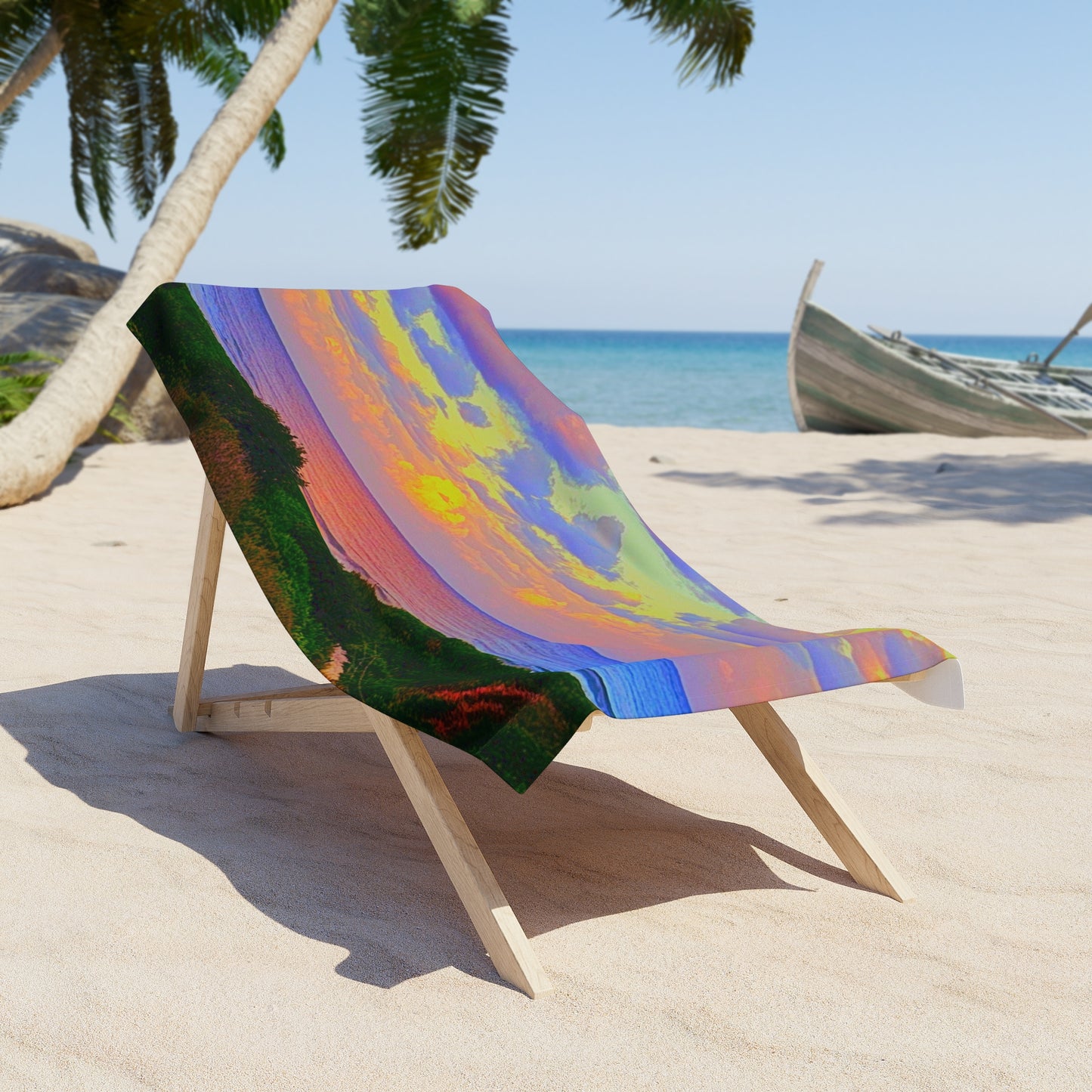 Cotton Candy Skies Beach Towel