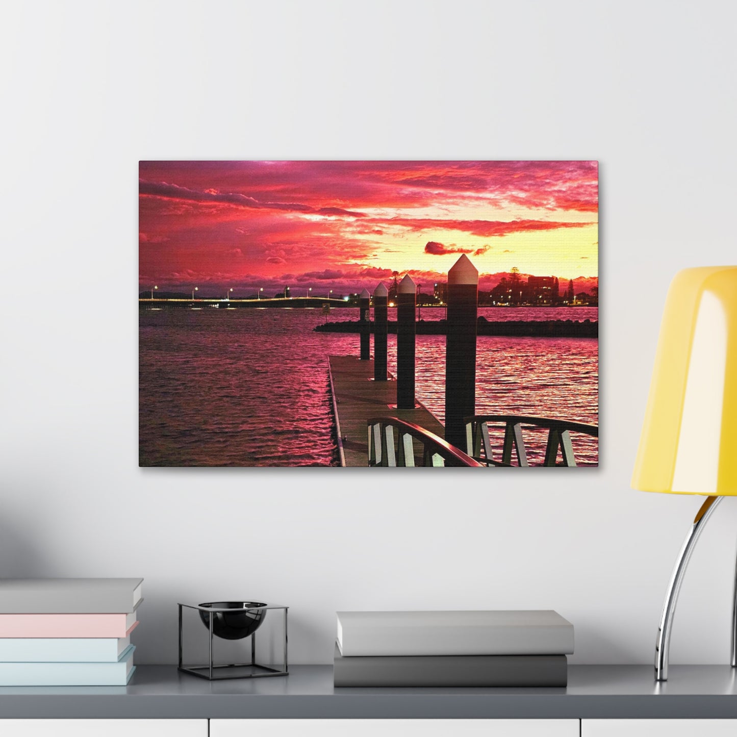 Forster Pier Sunset Canvas Print
