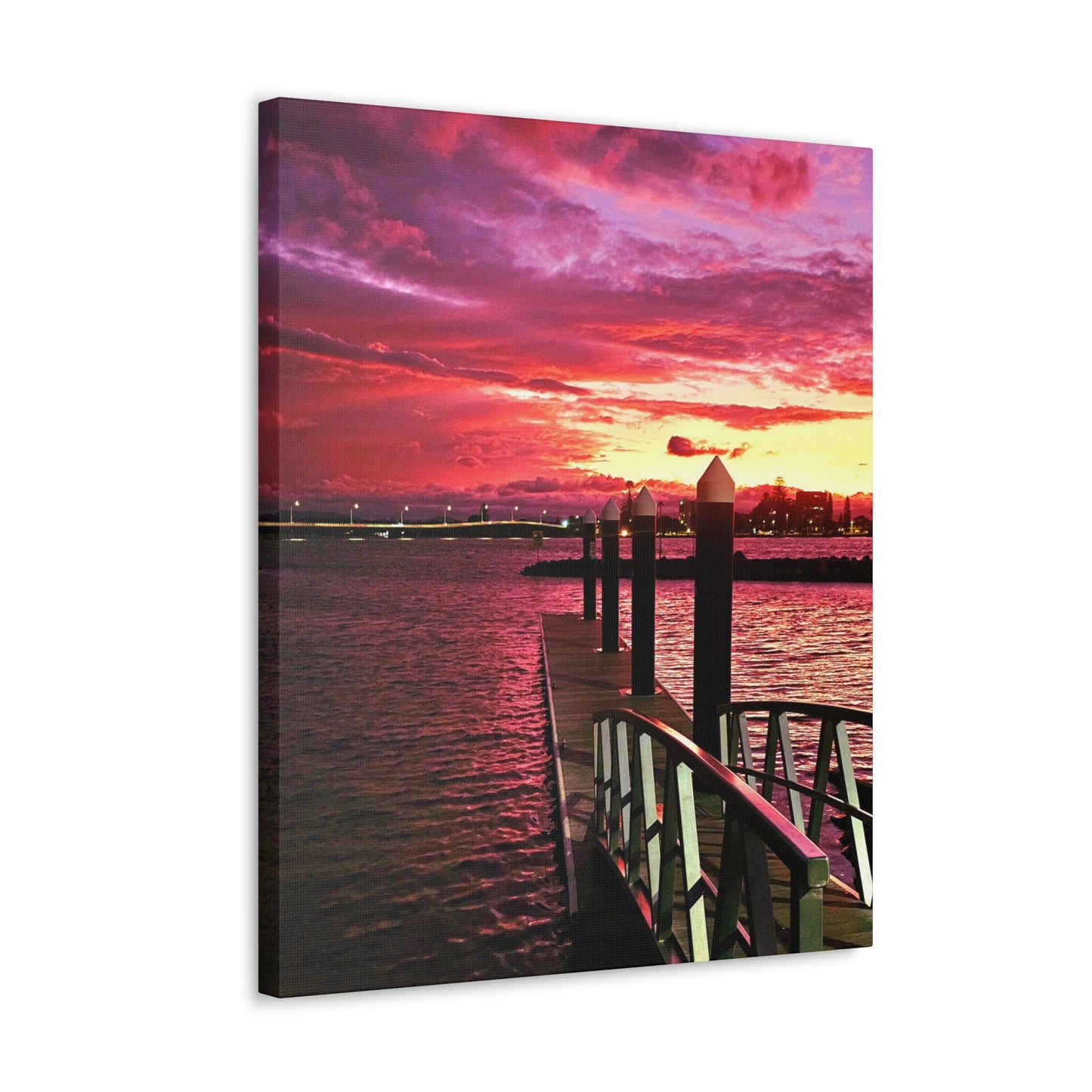 Forster Pier Sunset Canvas Print