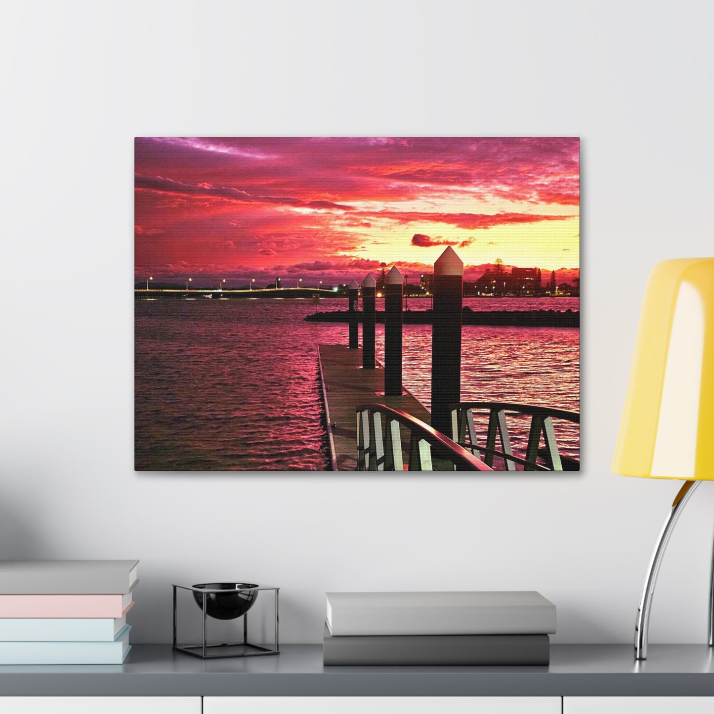 Forster Pier Sunset Canvas Print