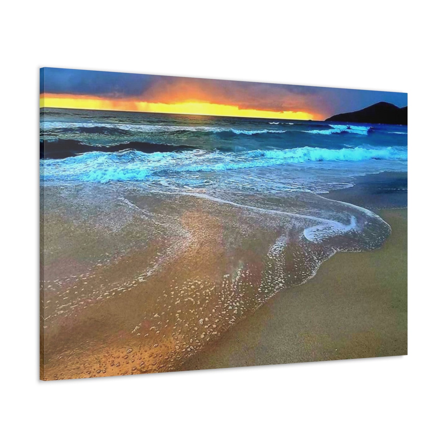 Golden One Mile Beach Canvas Print