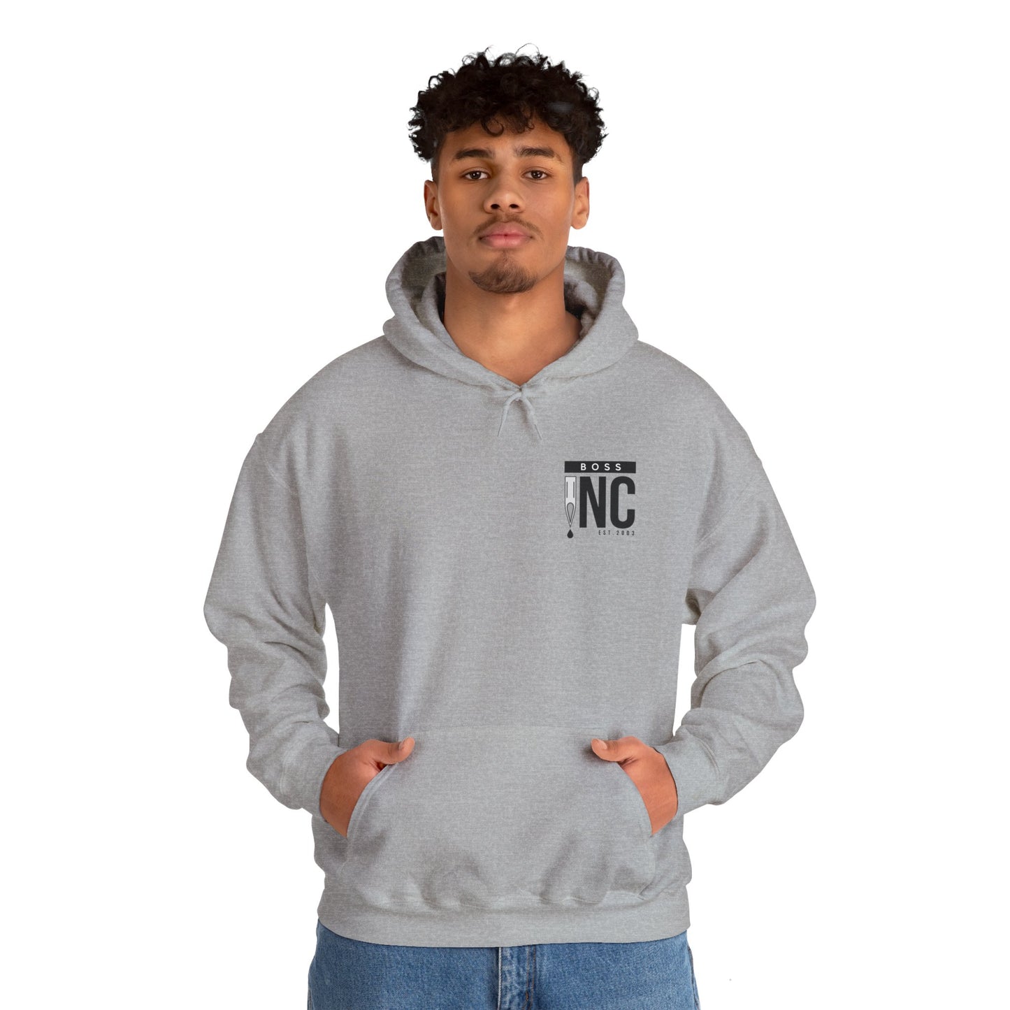 Boss INC Large Back Logo Unisex Hoodie