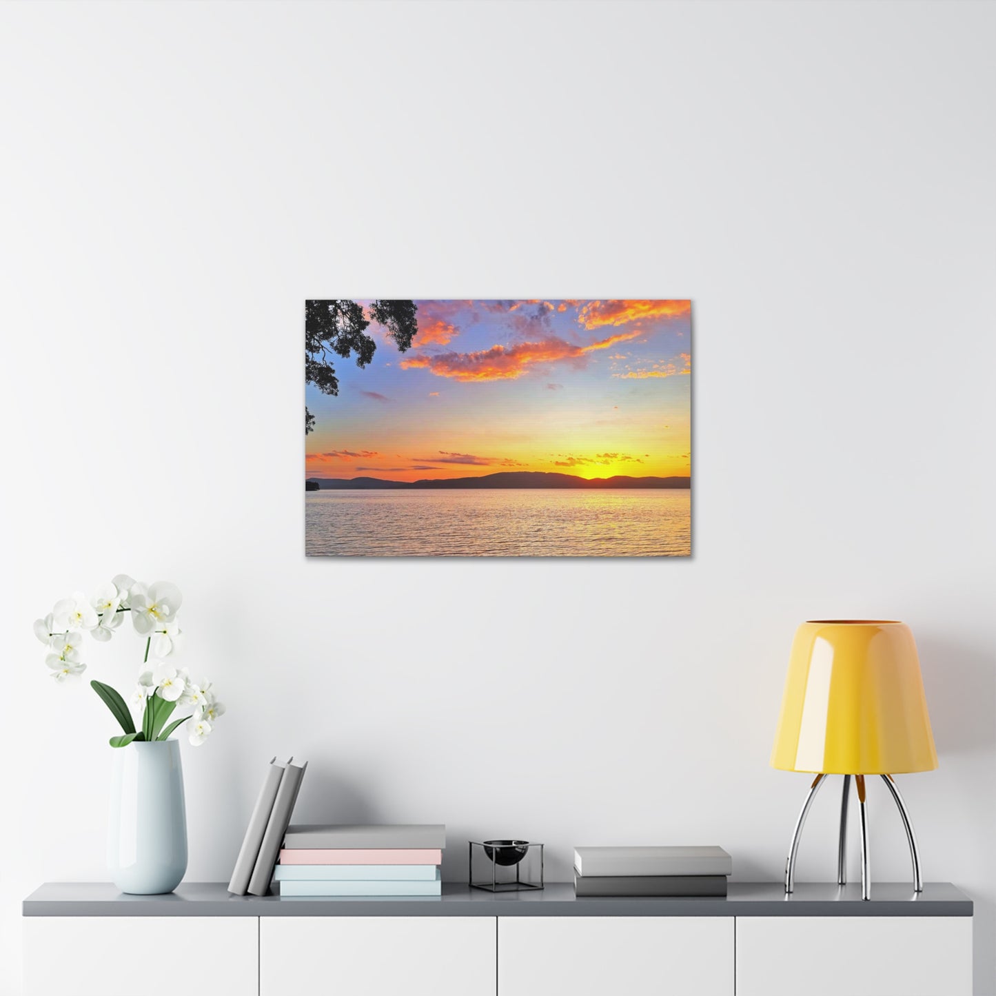 Sunset Lake Canvas Print