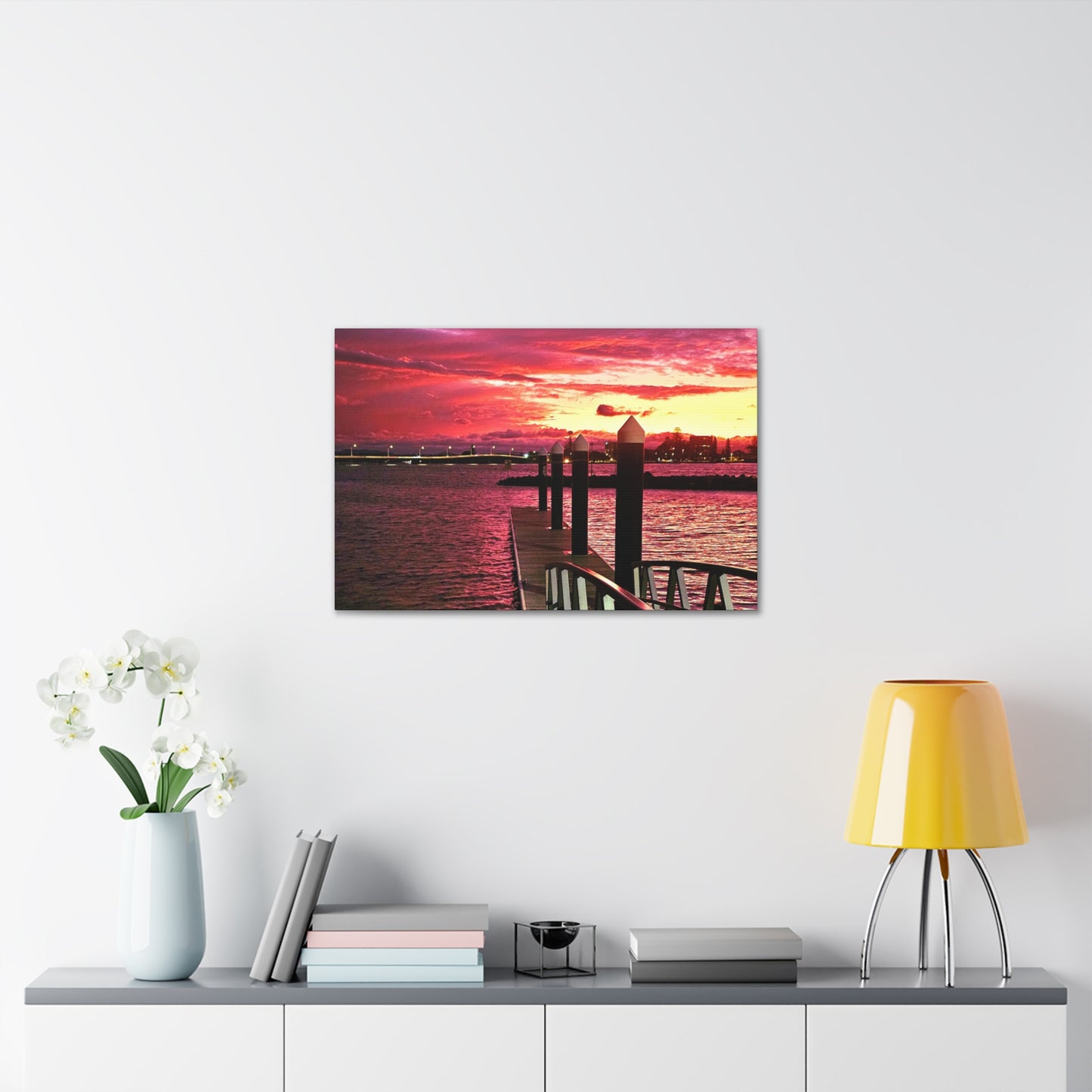 Forster Pier Sunset Canvas Print