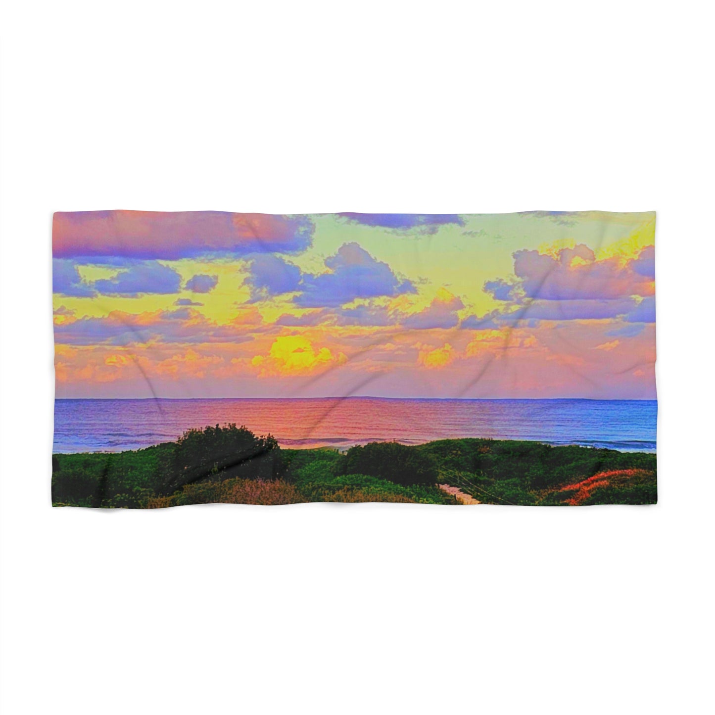 Cotton Candy Skies Beach Towel