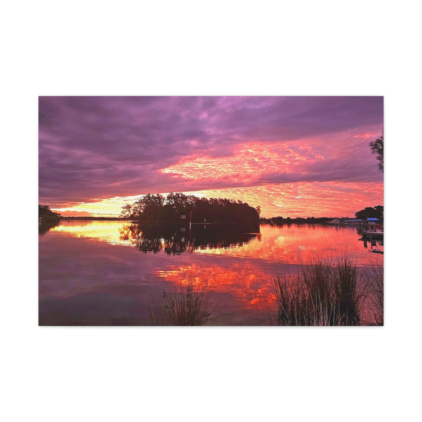 Wallis Lake Reflections Canvas Print