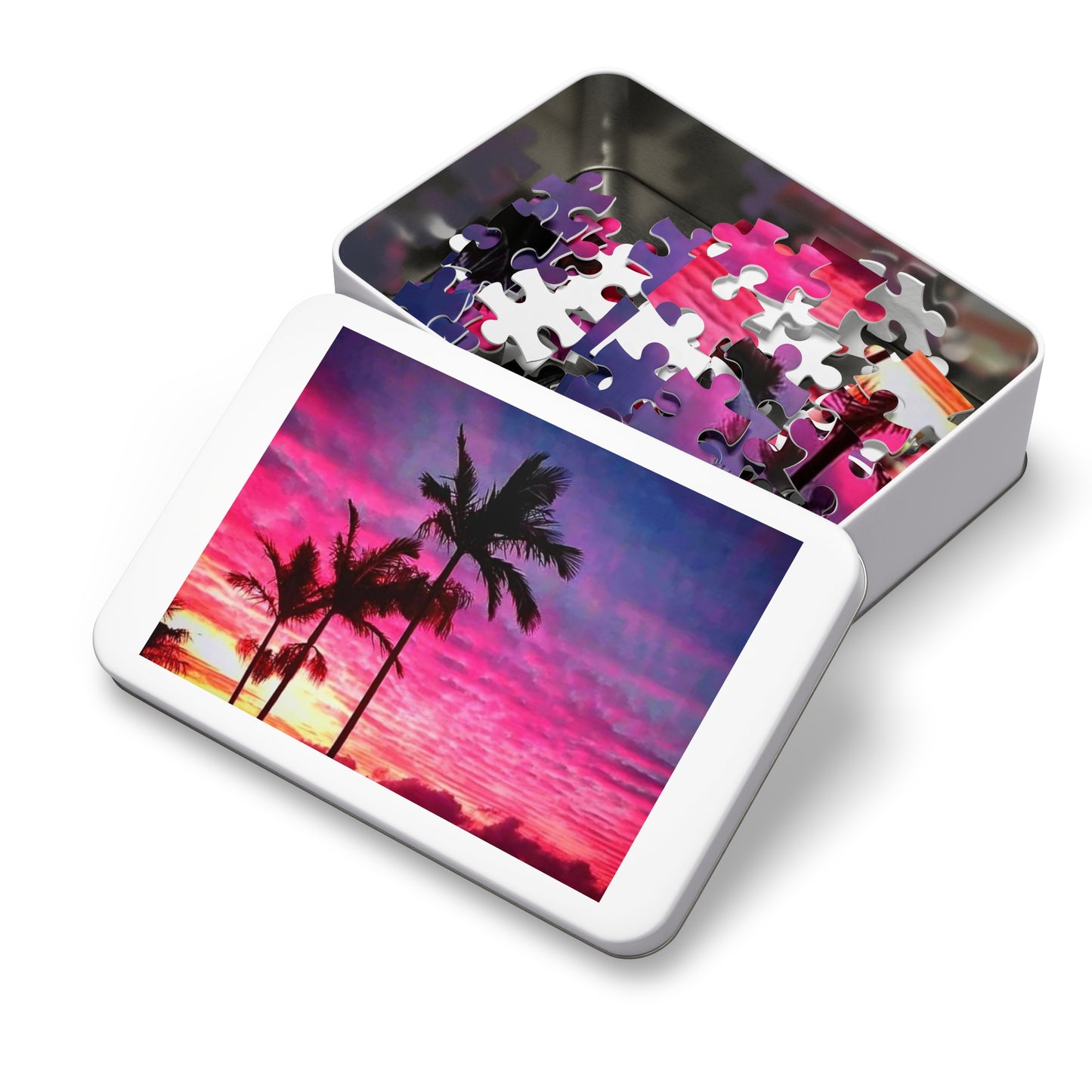 Cloudy Palms Jigsaw Puzzle