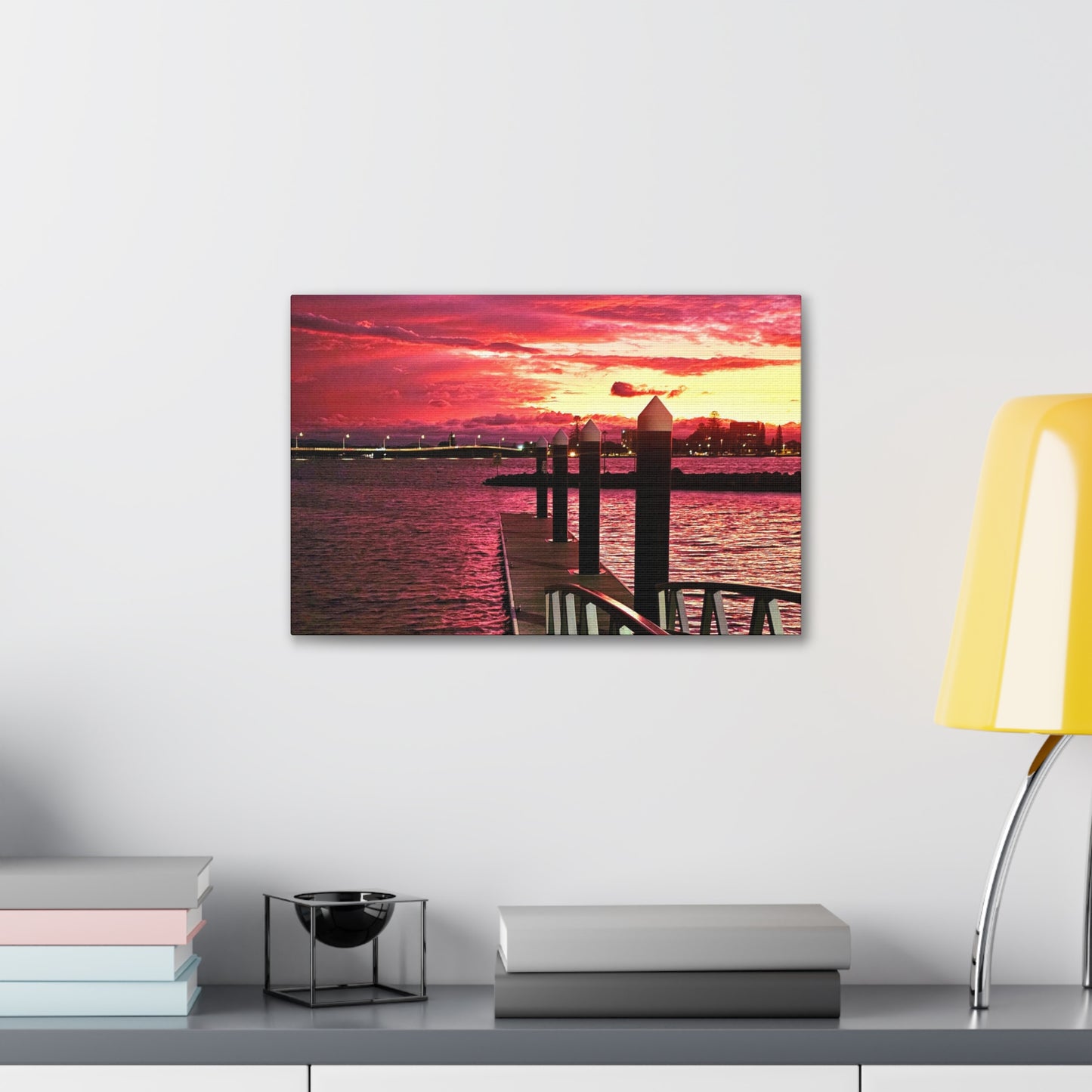 Forster Pier Sunset Canvas Print