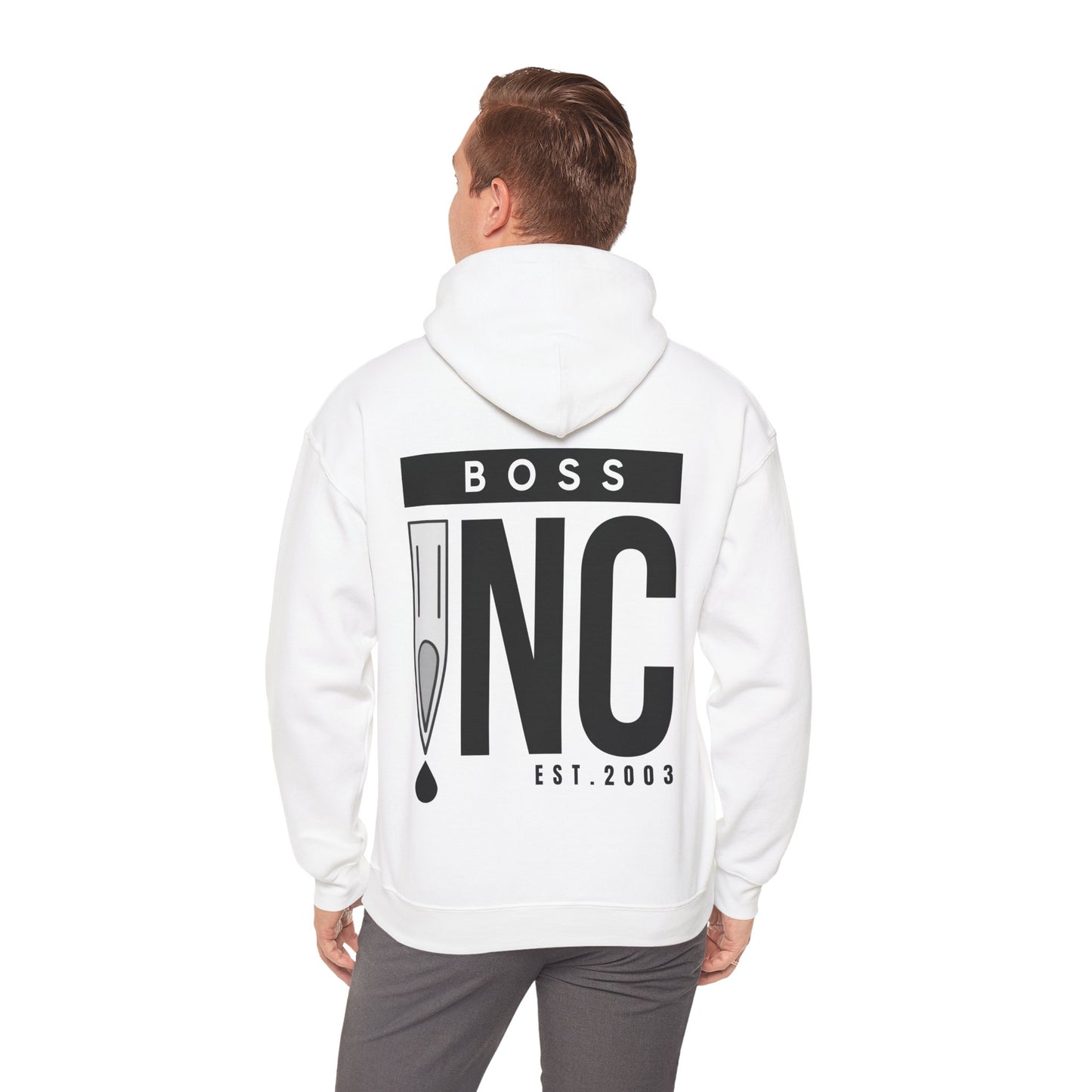 Boss INC Large Back Logo Unisex Hoodie