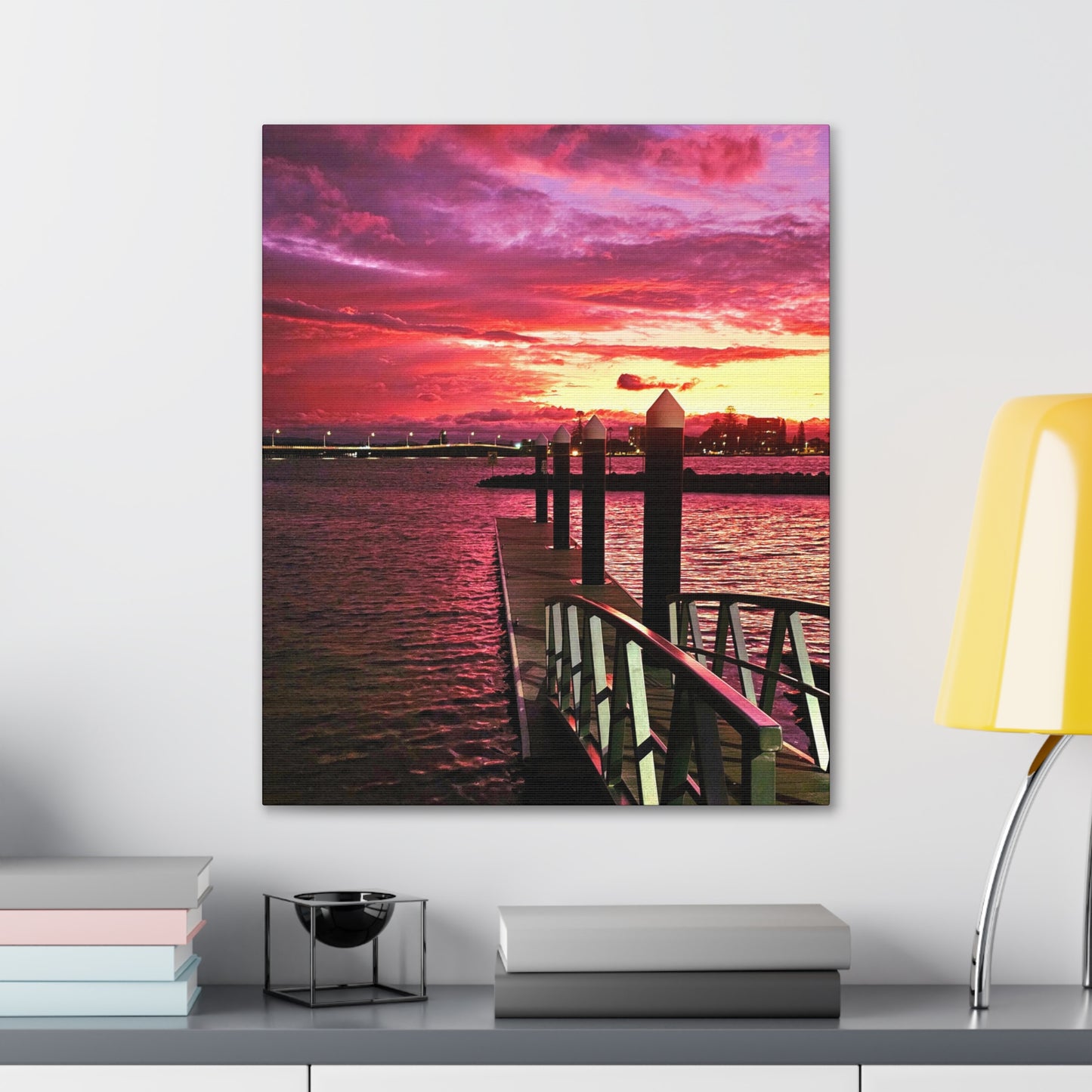 Forster Pier Sunset Canvas Print