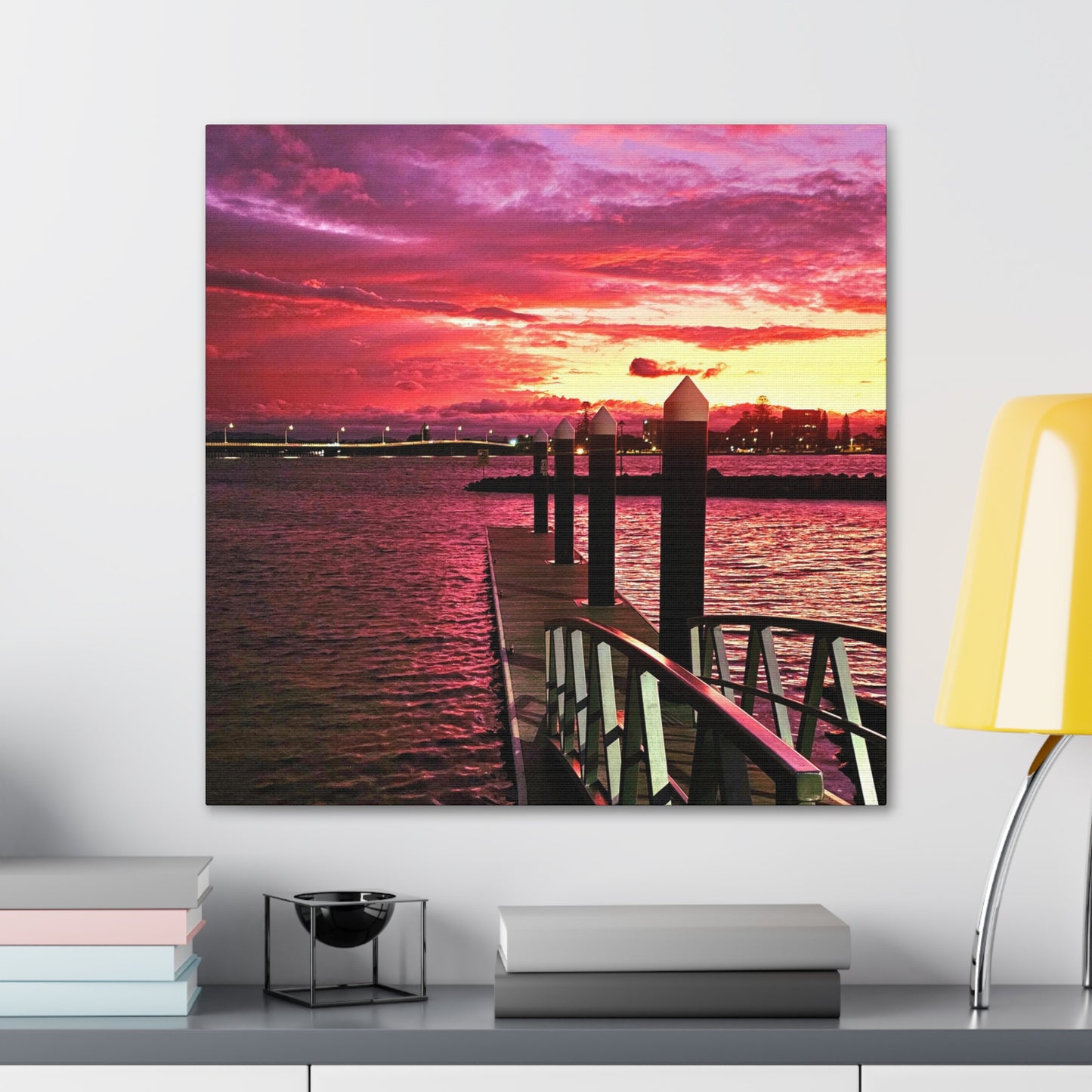 Forster Pier Sunset Canvas Print