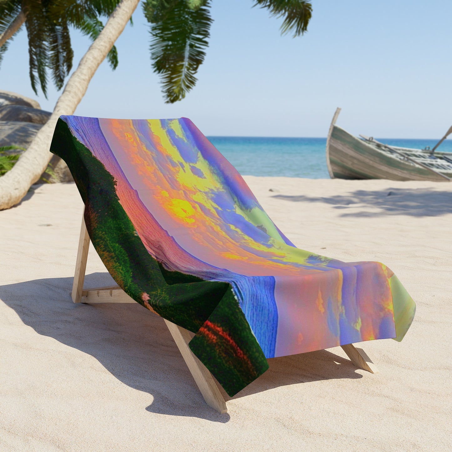 Cotton Candy Skies Beach Towel