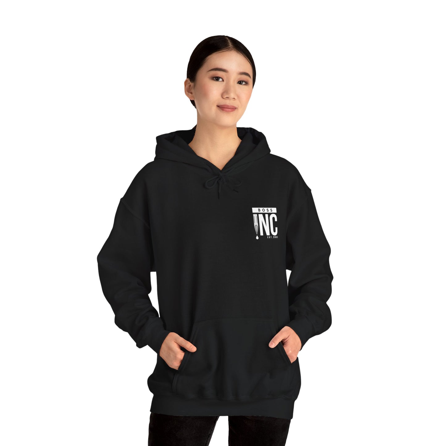 Boss INC Large Back Logo Unisex Hoodie