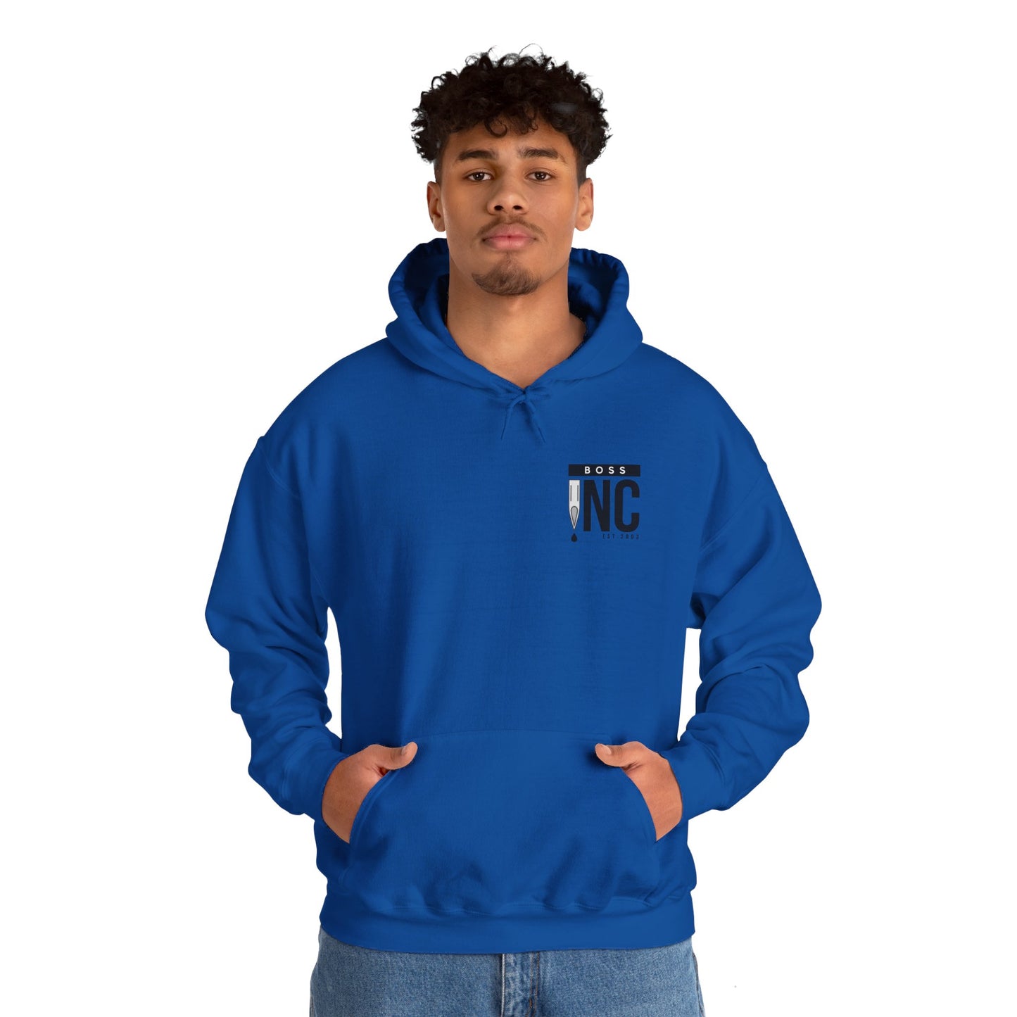 Boss INC Large Back Logo Unisex Hoodie