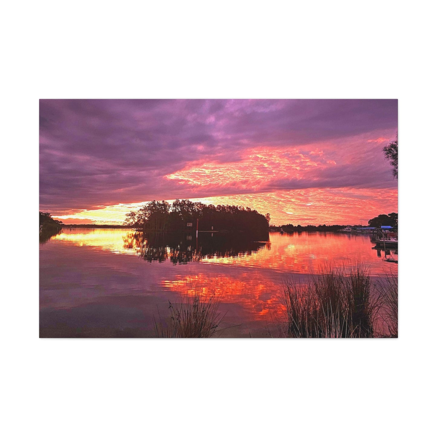 Wallis Lake Reflections Canvas Print