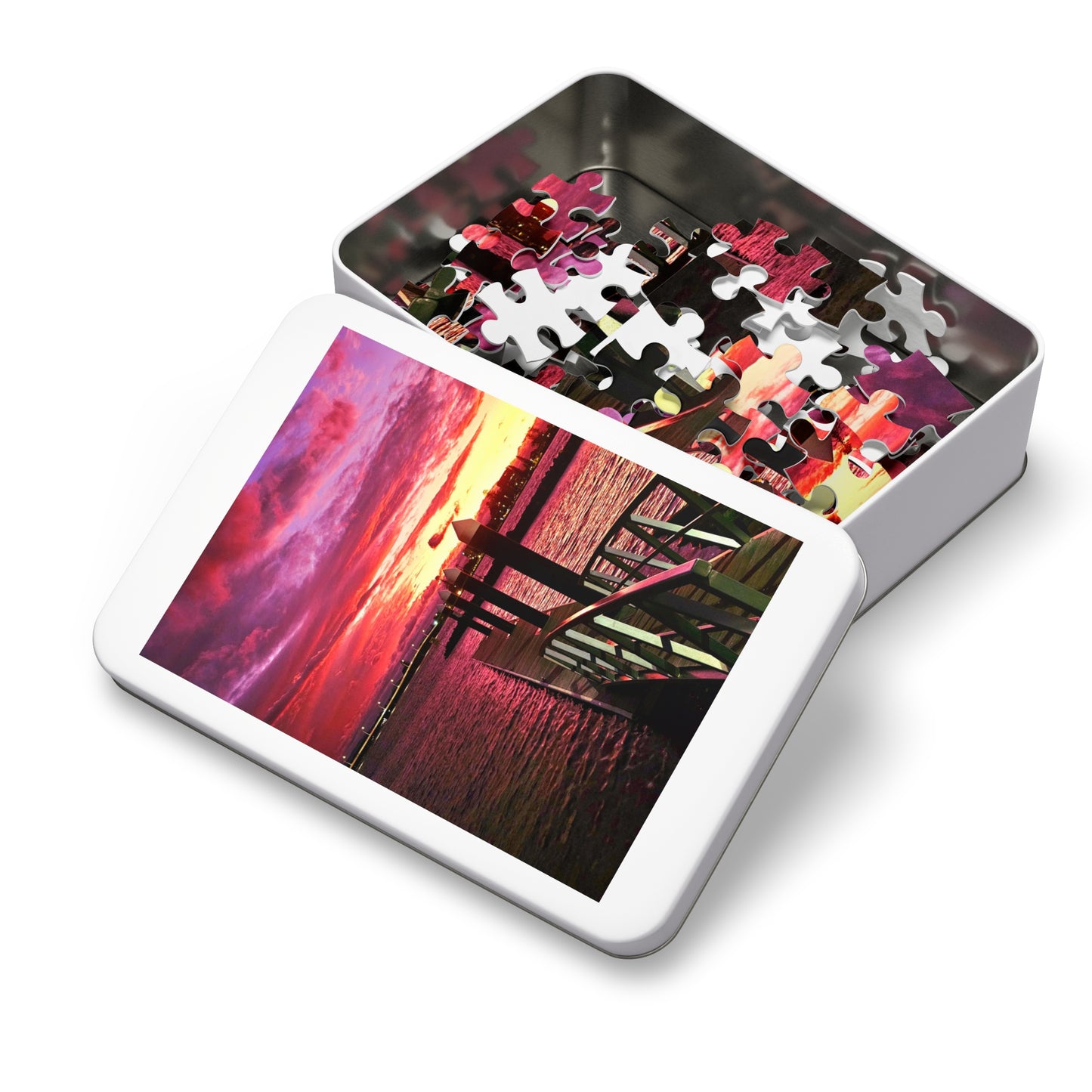 Forster Pier Sunset Jigsaw Puzzle