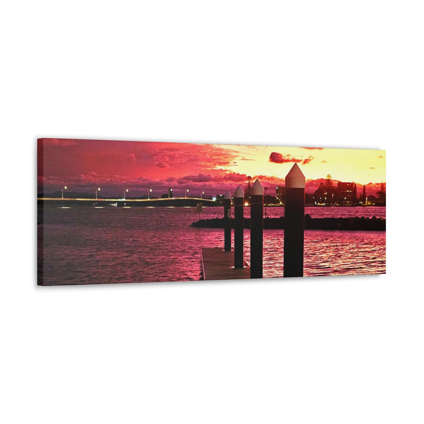 Forster Pier Sunset Canvas Print