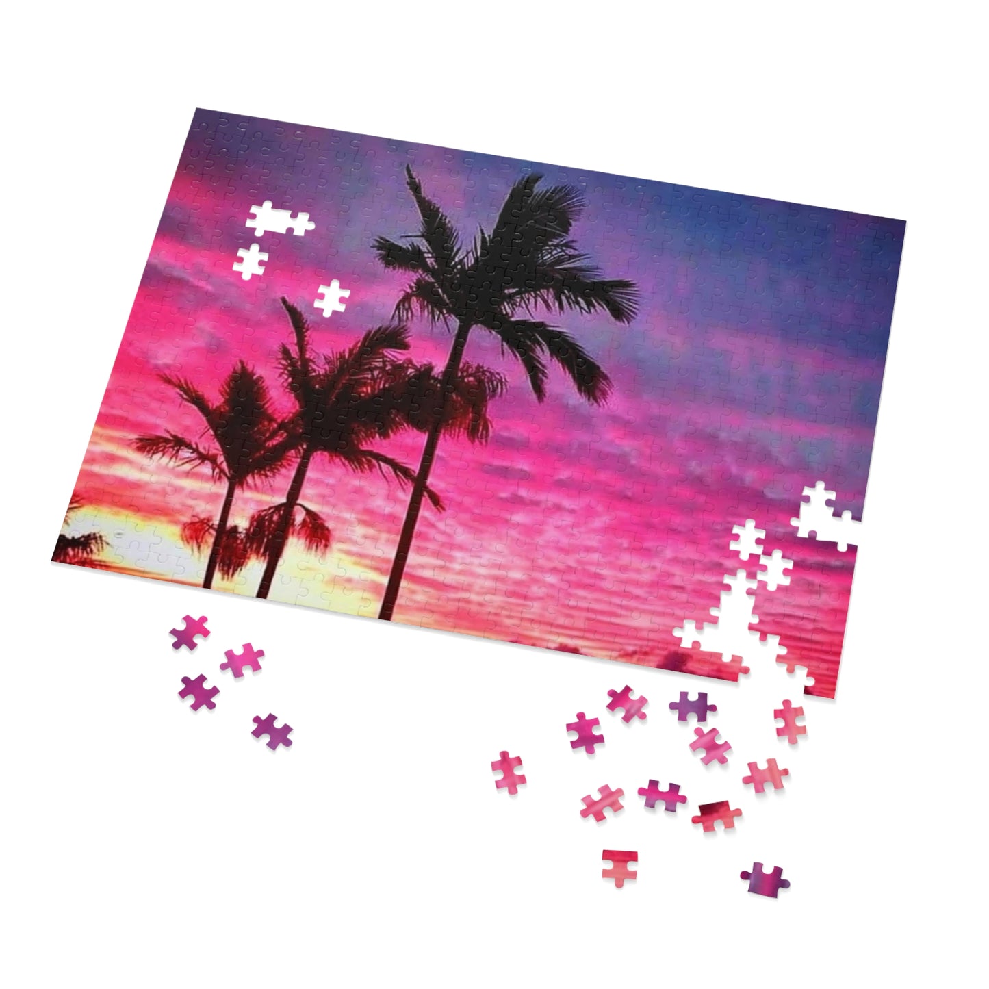Cloudy Palms Jigsaw Puzzle