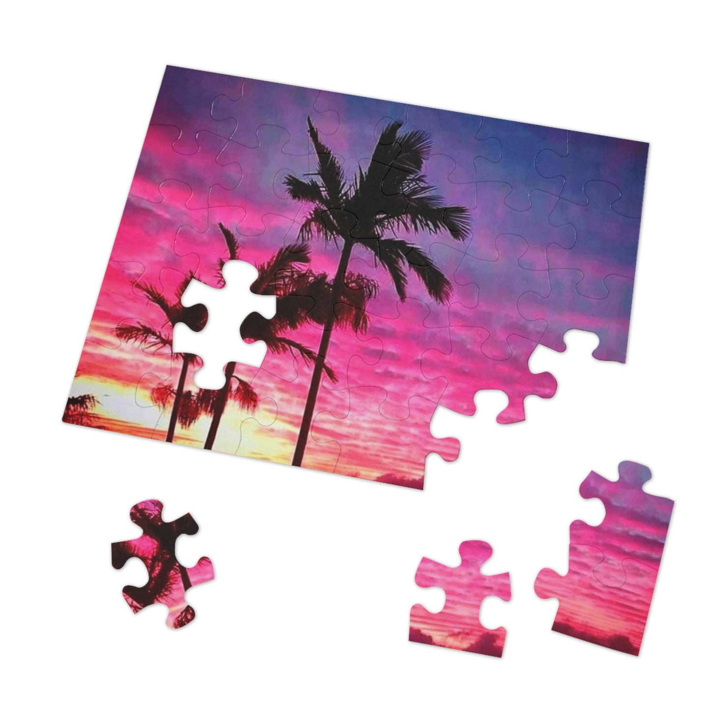 Cloudy Palms Jigsaw Puzzle