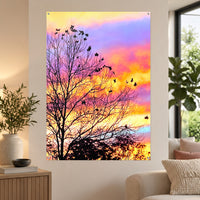 Pastel Reverie — 70 × 100 cm acrylic wall mock-up; simulated reflections