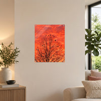 Crown of Light — 40 × 50 cm acrylic wall mock-up; simulated reflections