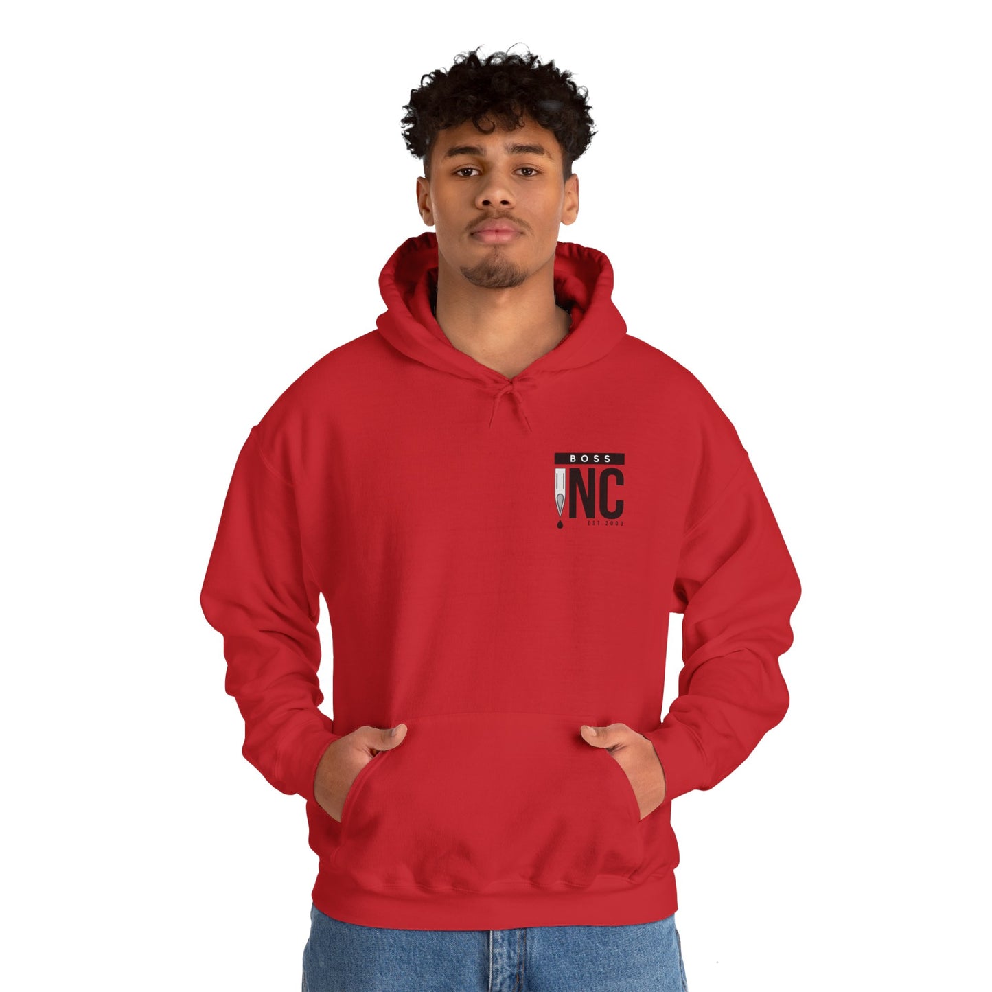 Boss INC Large Back Logo Unisex Hoodie