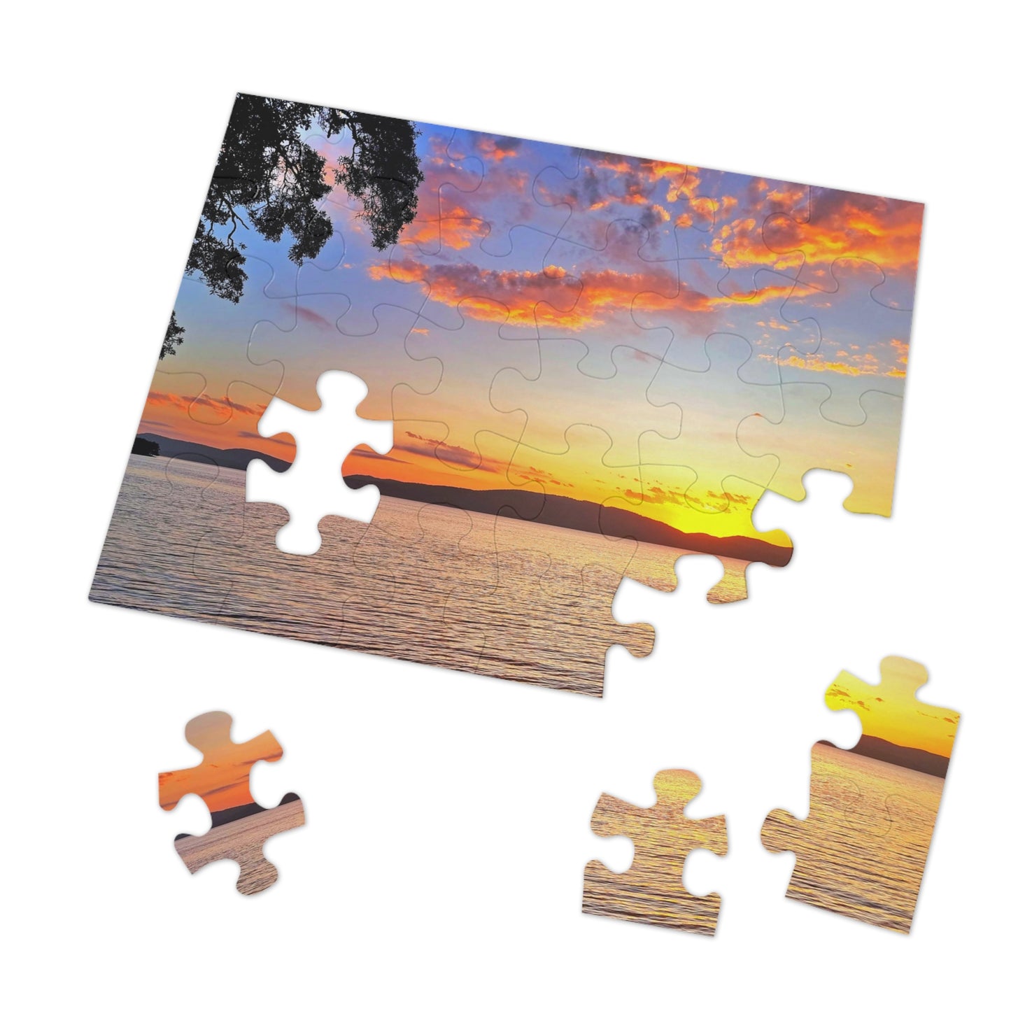 Sunset Lake Jigsaw Puzzle