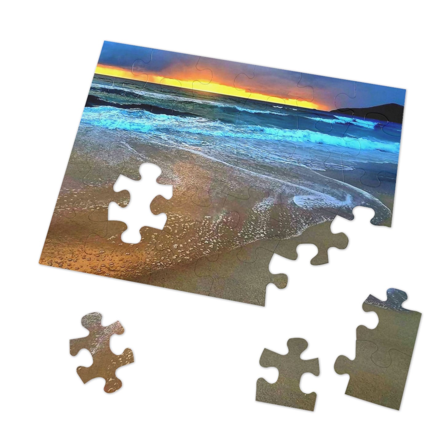 Golden One Mile Beach Jigsaw Puzzle