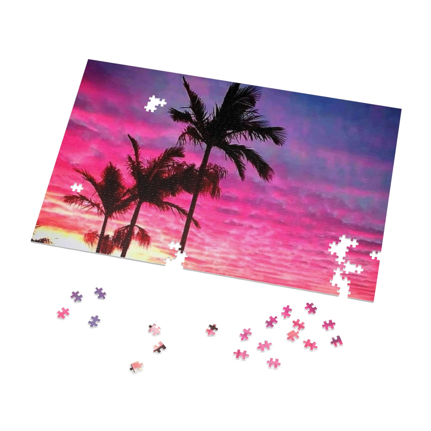 Cloudy Palms Jigsaw Puzzle
