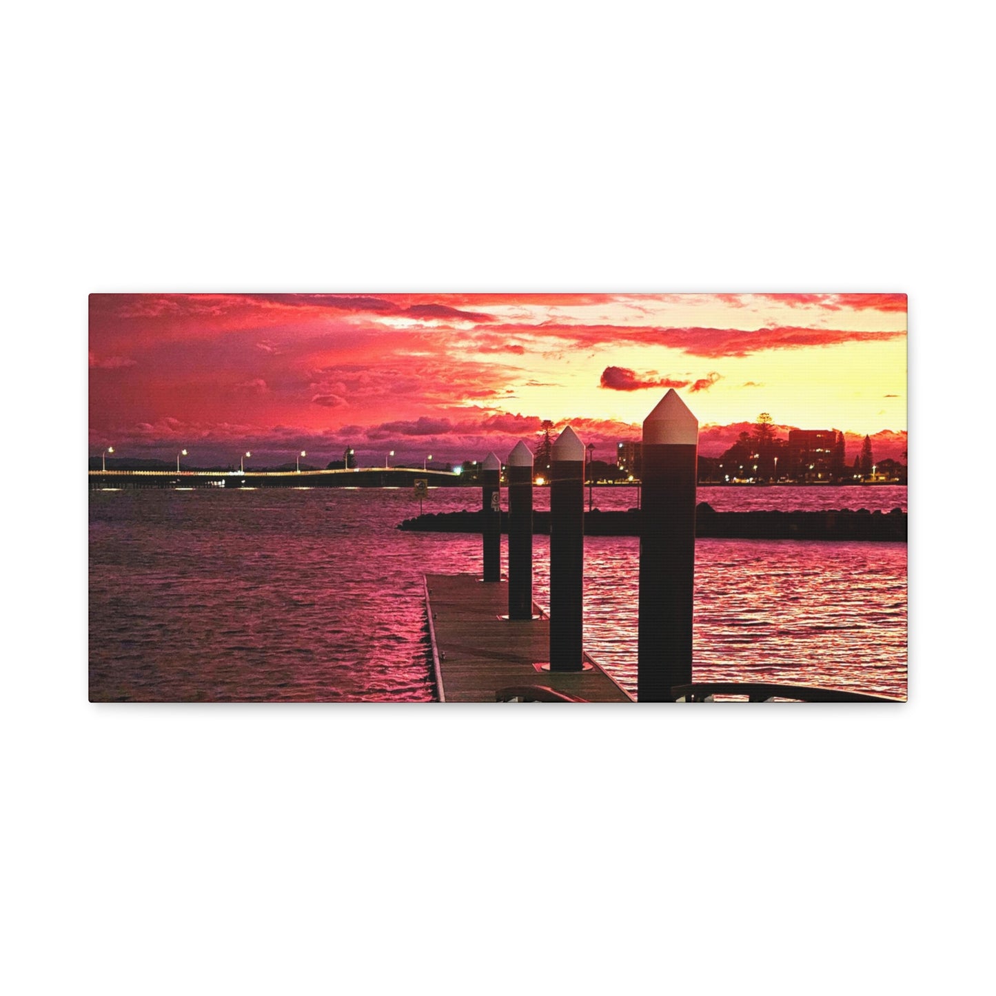 Forster Pier Sunset Canvas Print
