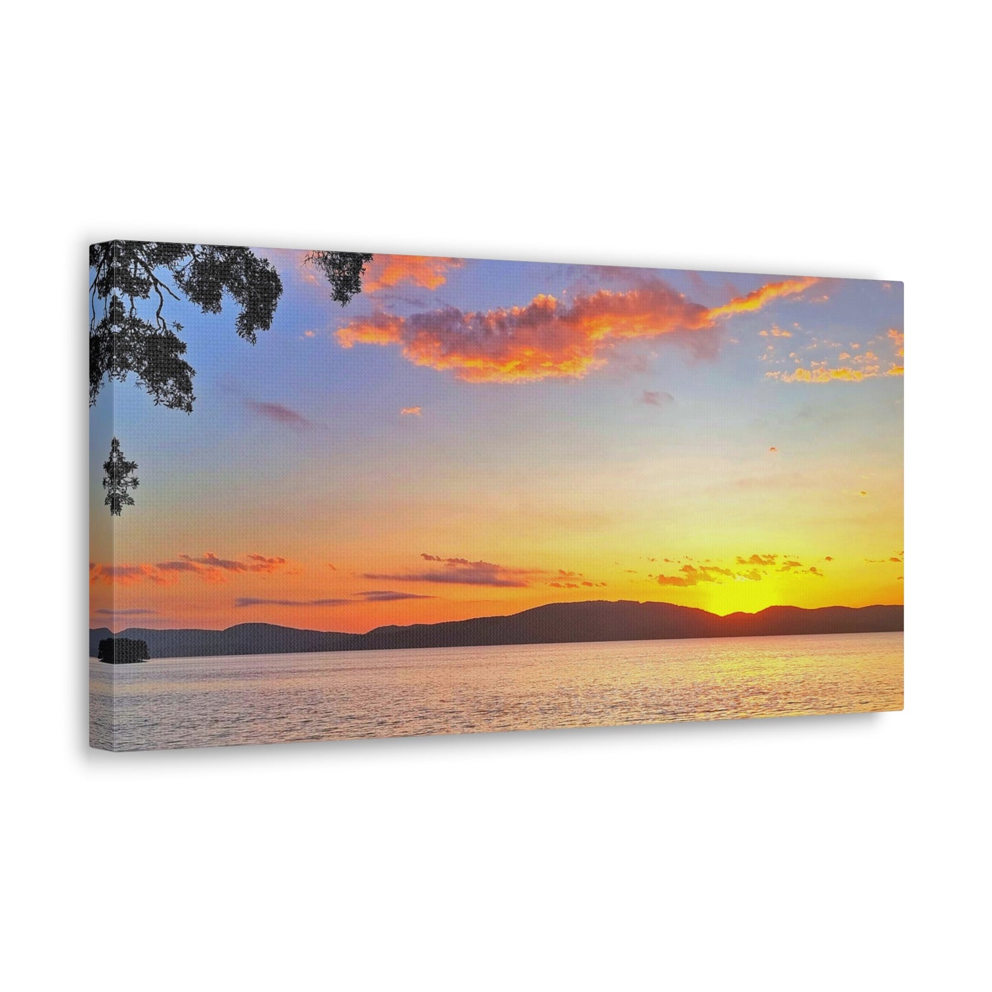 Sunset Lake Canvas Print