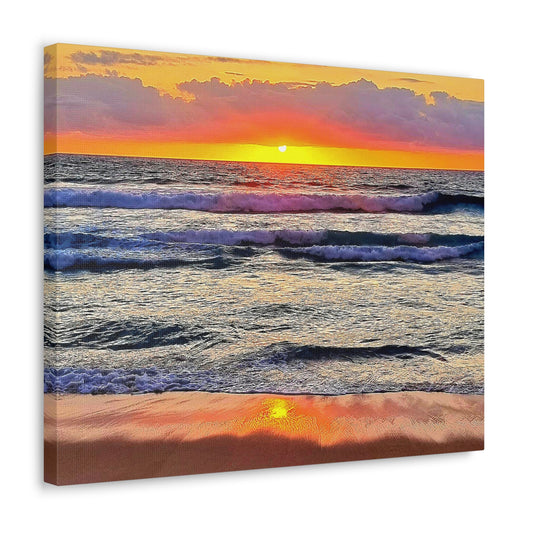 One Mile Sunrise Canvas Print
