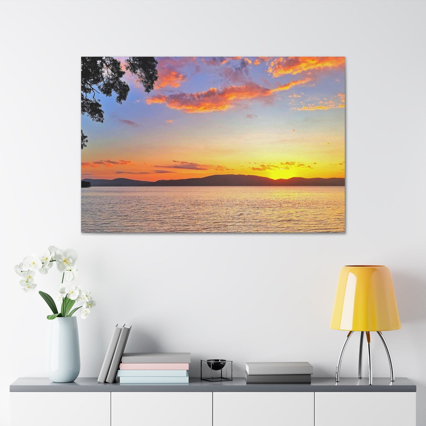 Sunset Lake Canvas Print
