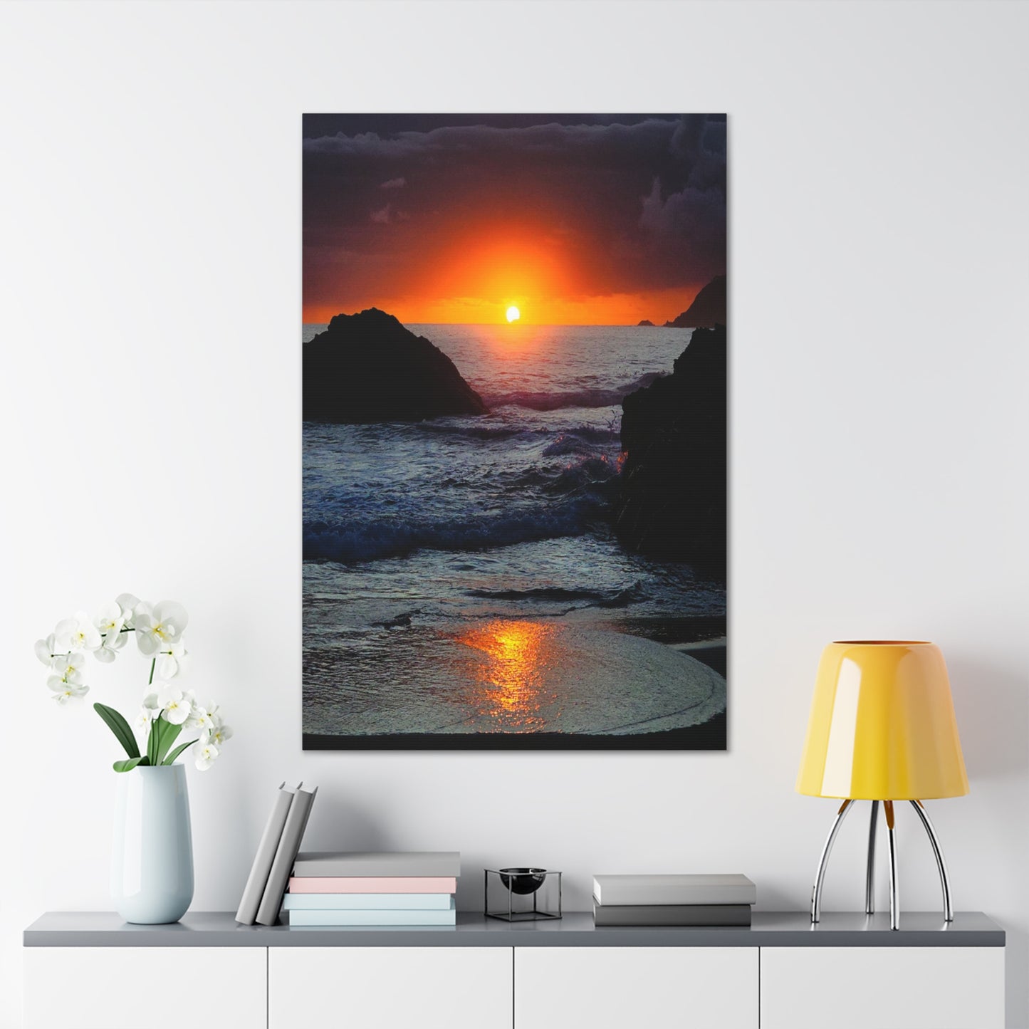 Dark Sunrise Canvas Print
