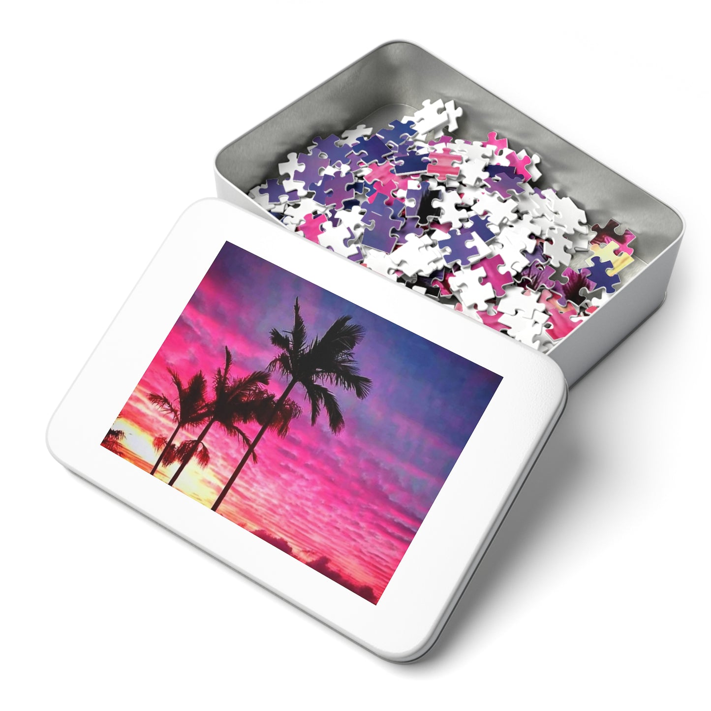 Cloudy Palms Jigsaw Puzzle