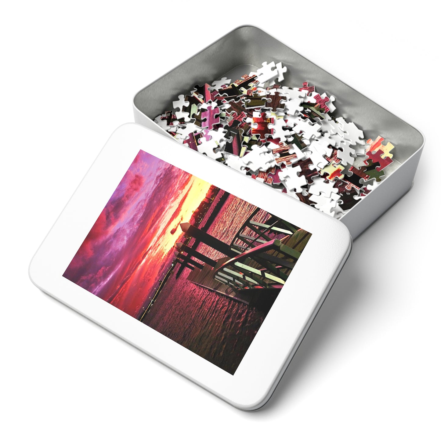 Forster Pier Sunset Jigsaw Puzzle