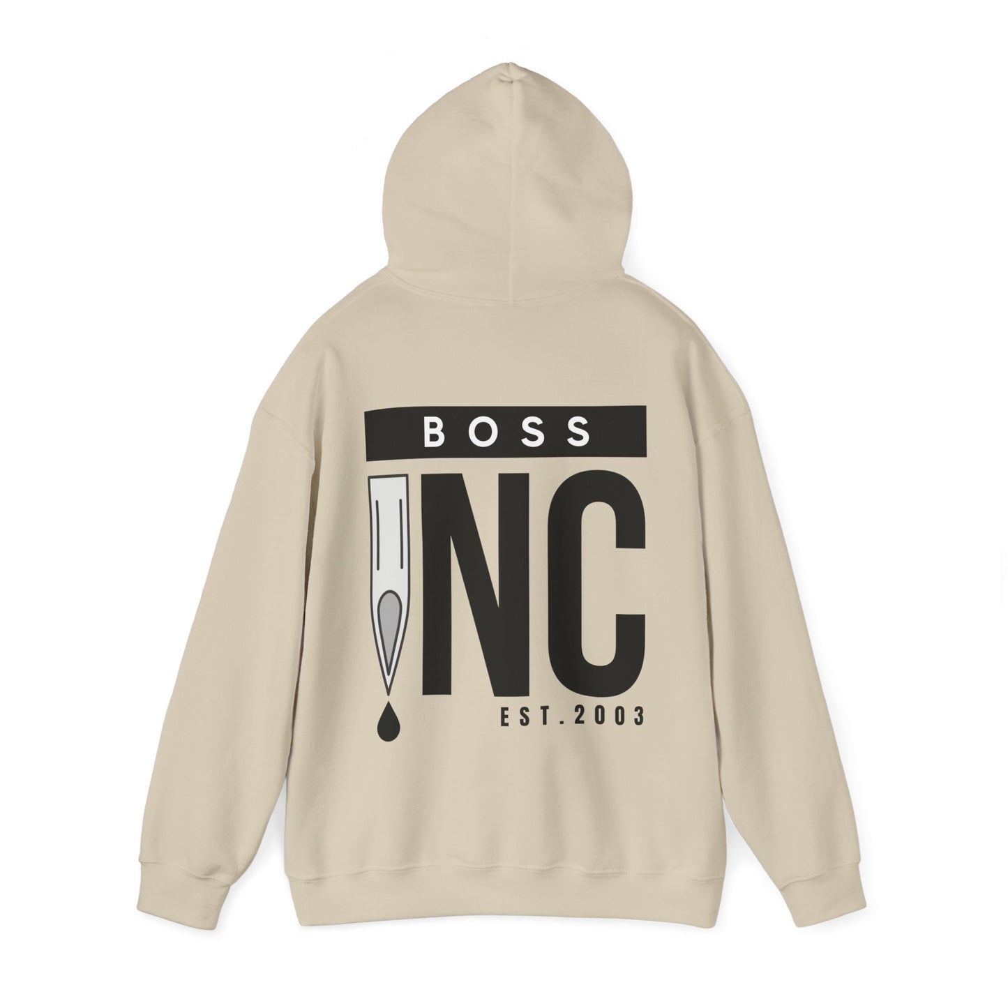 Boss INC Large Back Logo Unisex Hoodie