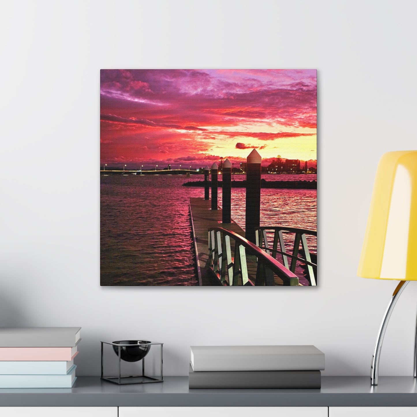 Forster Pier Sunset Canvas Print