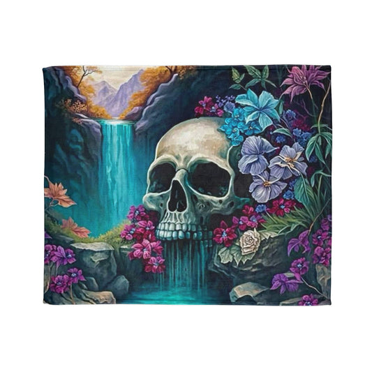 Soft Polyester Blanket SKULL GARDEN