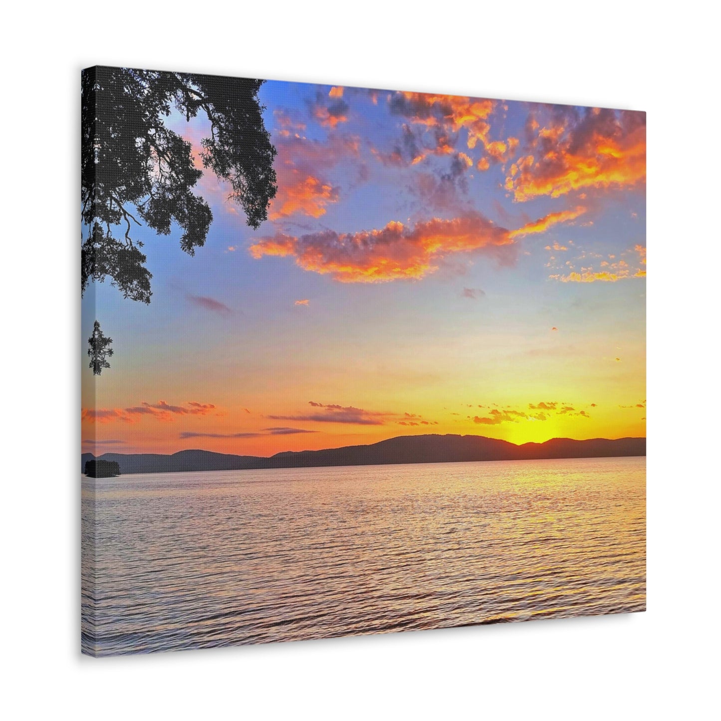 Sunset Lake Canvas Print