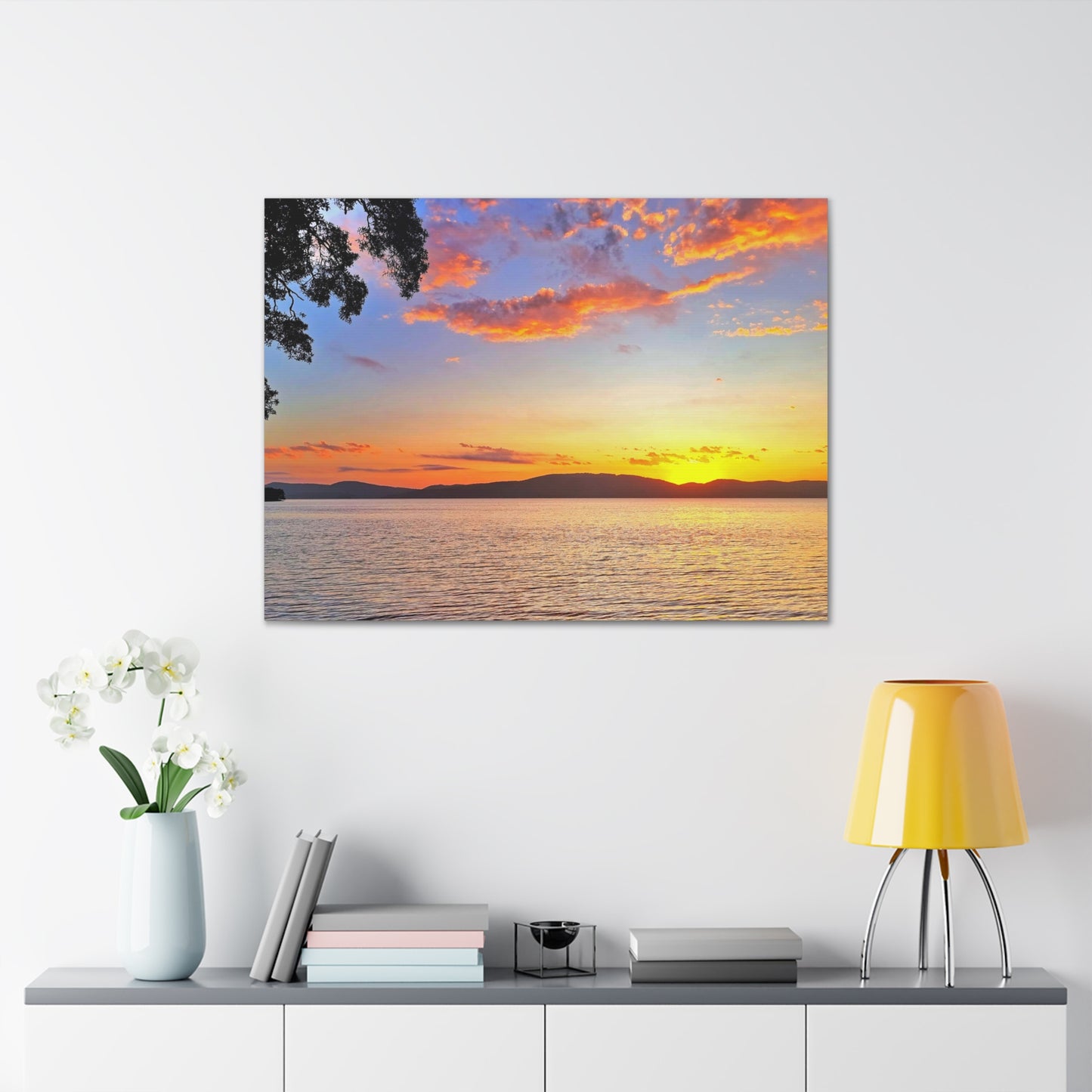 Sunset Lake Canvas Print