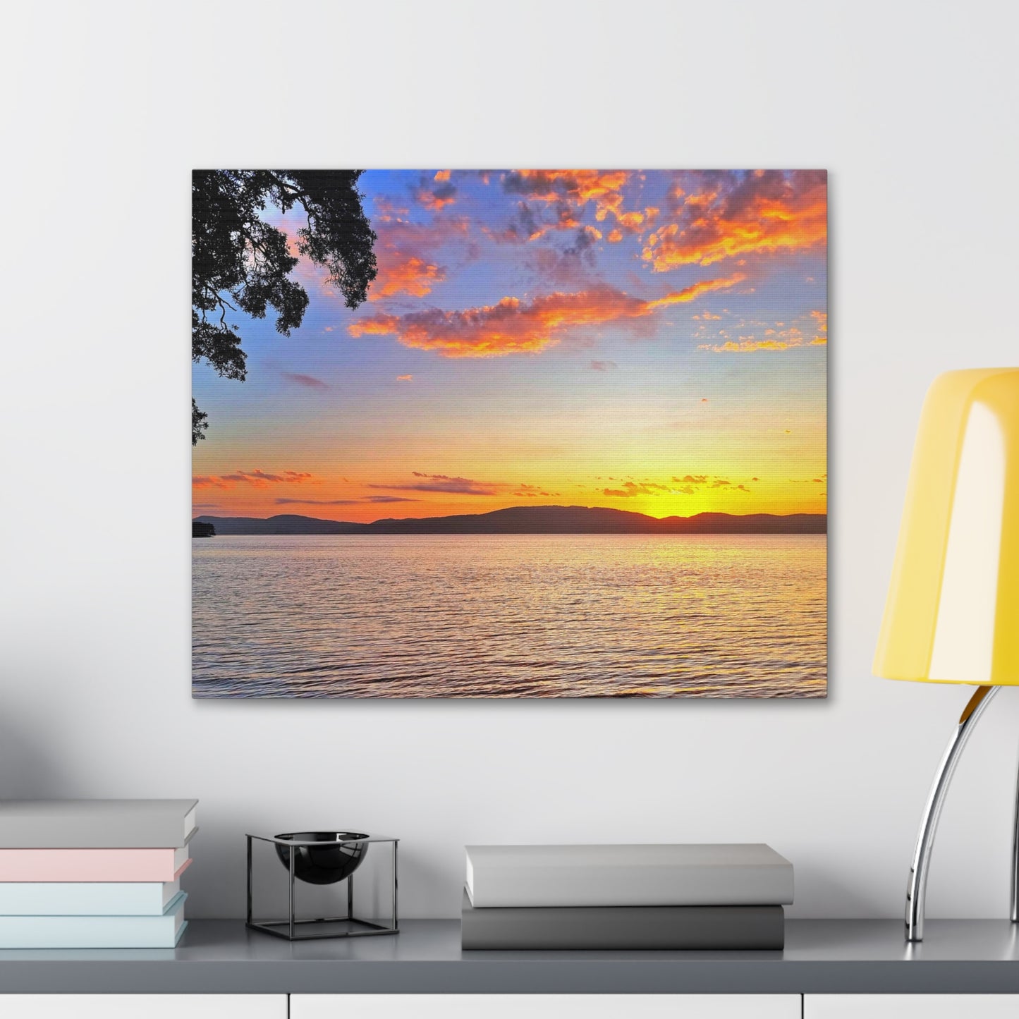 Sunset Lake Canvas Print