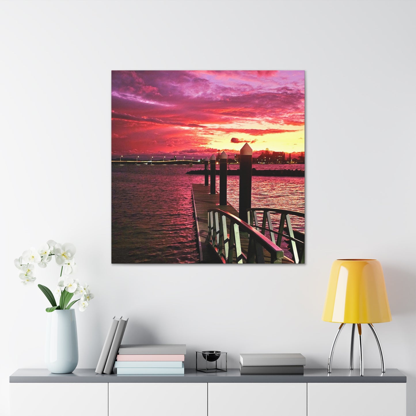 Forster Pier Sunset Canvas Print