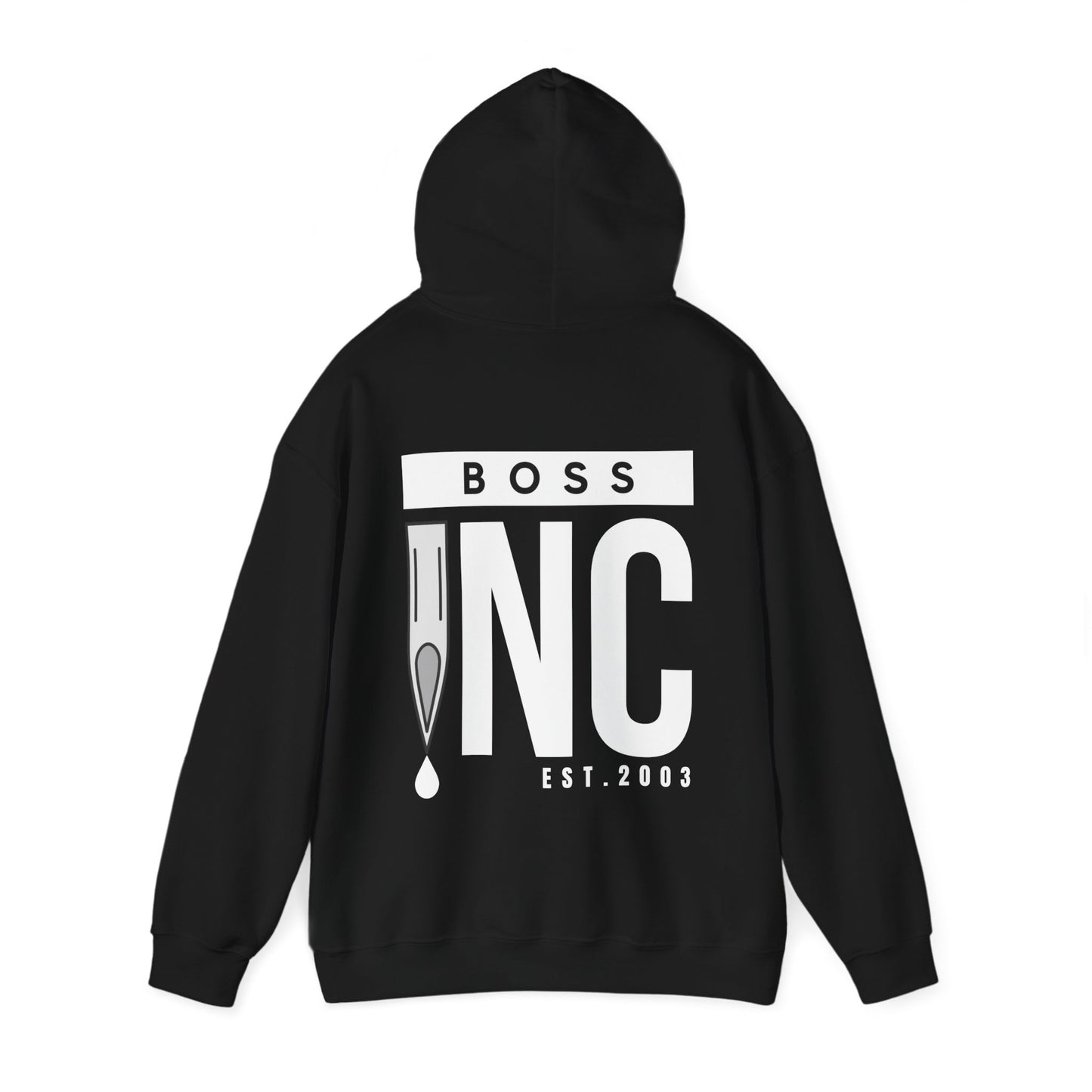 Boss INC Large Back Logo Unisex Hoodie
