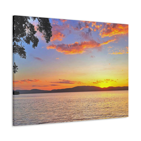 Sunset Lake Canvas Print