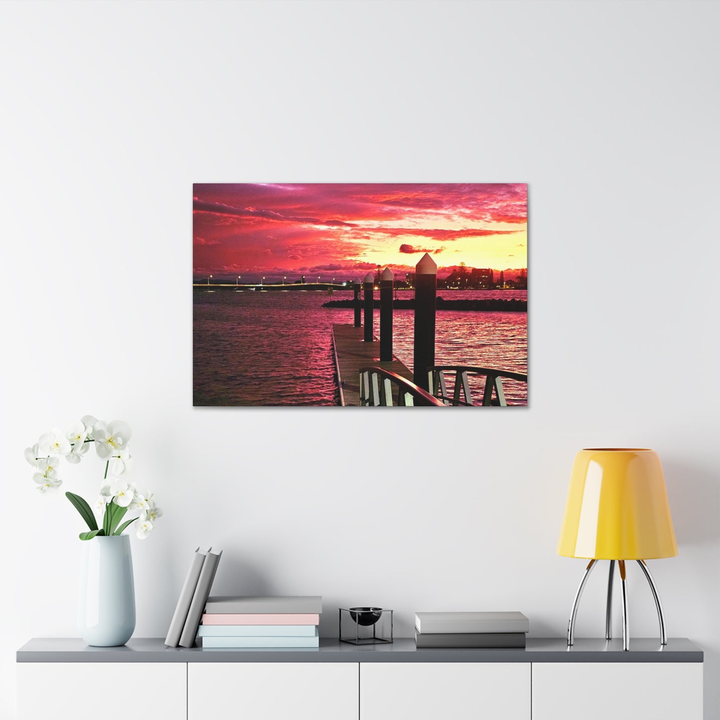 Forster Pier Sunset Canvas Print